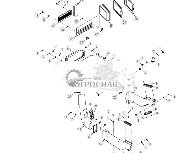 Обогреватель кабины и кондиционер, ручное управление ( - 269401) - ST2570 269.jpg